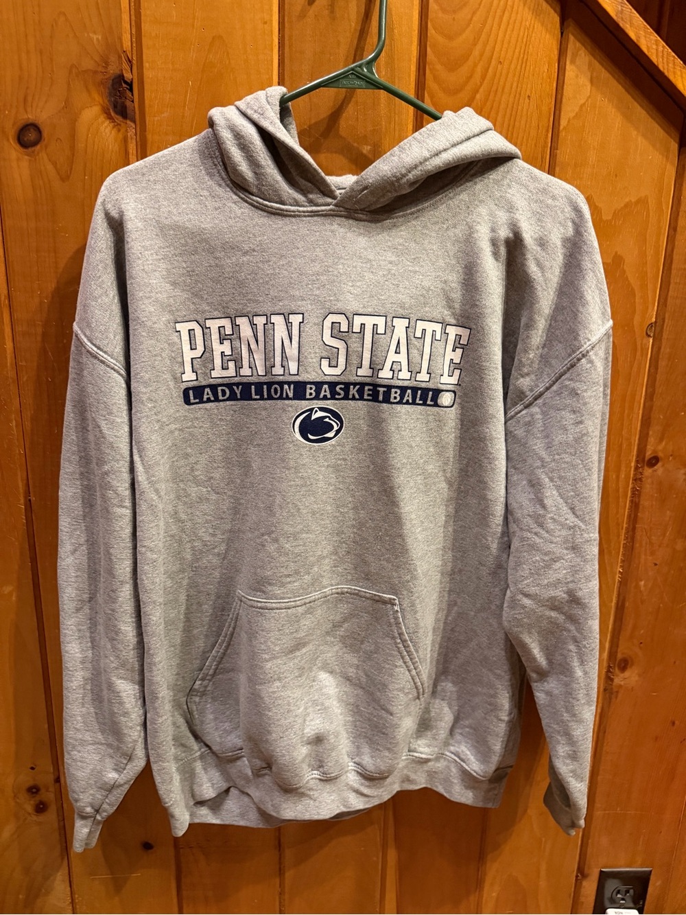 Gildan Gray Penn State Lady Lion Basketball Hoodie